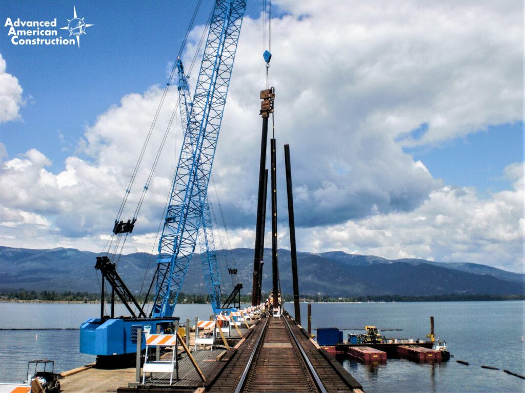 UBC Pile Drivers Marine Construction Site