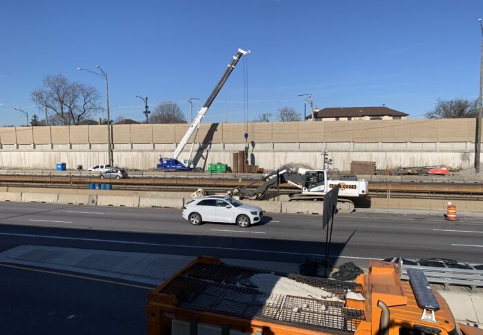 UBC Pile Drivers Job Site with Crane